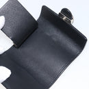 GUCCI Key Case Leather Black Silver Auth bs36907-10