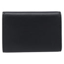 GUCCI Key Case Leather Black Silver Auth bs36907-2