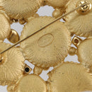 CHANEL Brooch Metal Gold CC Auth bs36908M-11