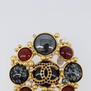 CHANEL Brooch Metal Gold CC Auth bs36908M-2
