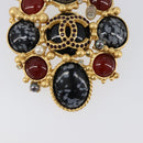 CHANEL Brooch Metal Gold CC Auth bs36908M-4