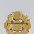 CHANEL Brooch Metal Gold CC Auth bs36908M-6