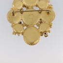 CHANEL Brooch Metal Gold CC Auth bs36908M-8