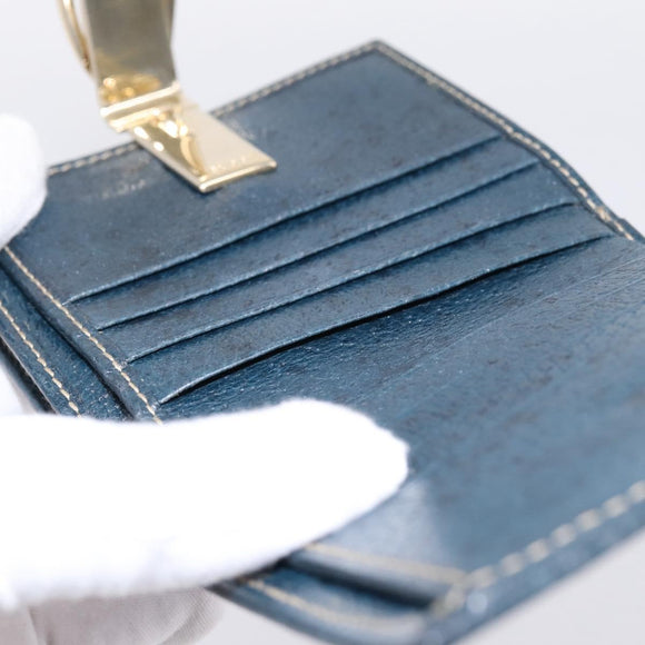 GUCCI Bifold Wallet Canvas Beige Gold Auth bs36910A