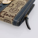 GUCCI Bifold Wallet Canvas Beige Gold Auth bs36910A-8