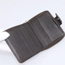 GUCCI GG Canvas Guccissima Wallet Leather Brown Gold 346056 4276 Auth bs36913-17