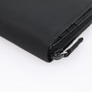 PRADA Bifold Wallet Nylon Black Silver Auth bs36914-15