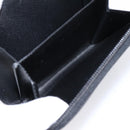 PRADA Bifold Wallet Nylon Black Silver Auth bs36914-10