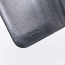 PRADA Bifold Wallet Nylon Black Silver Auth bs36914-19