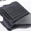 PRADA Bifold Wallet Nylon Black Silver Auth bs36914-22