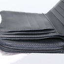 PRADA Bifold Wallet Nylon Black Silver Auth bs36914-24