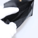 GUCCI GG Marmont Bifold Wallet Leather Black Gold 428725 Auth bs36915-17