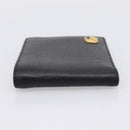 GUCCI GG Marmont Bifold Wallet Leather Black Gold 428725 Auth bs36915-4
