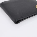 GUCCI GG Marmont Bifold Wallet Leather Black Gold 428725 Auth bs36915-9
