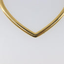 BALENCIAGA Heart Pierce Metal Gold Tone Auth bs36916-12