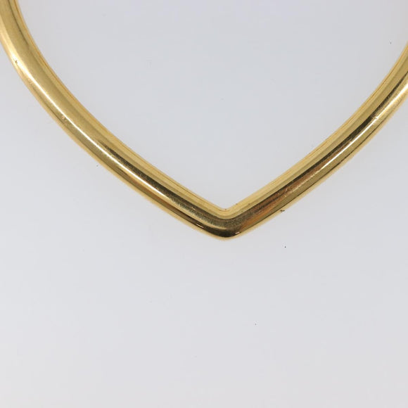 BALENCIAGA Heart Pierce Metal Gold Tone Auth bs36916