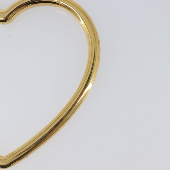 BALENCIAGA Heart Pierce Metal Gold Tone Auth bs36916