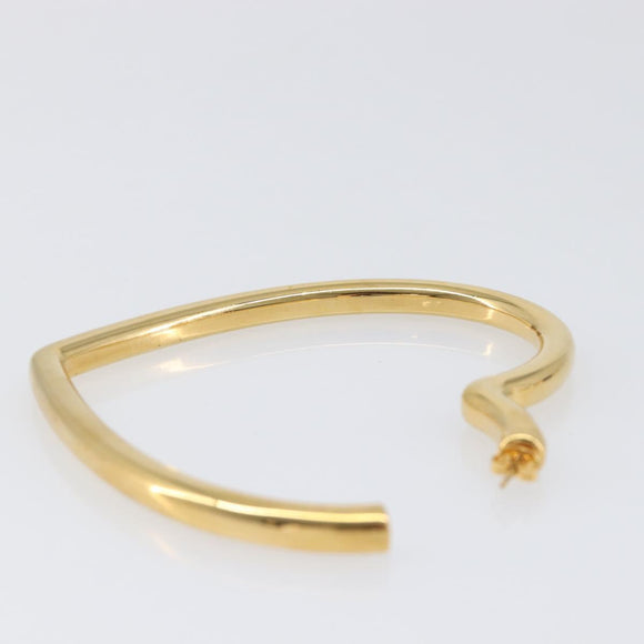 BALENCIAGA Heart Pierce Metal Gold Tone Auth bs36916