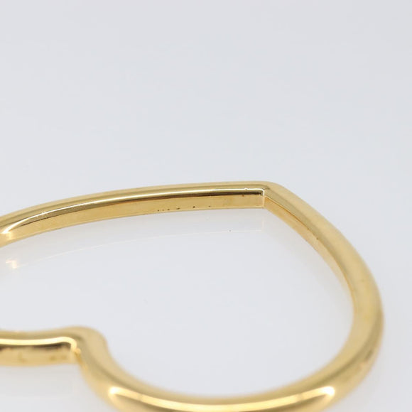 BALENCIAGA Heart Pierce Metal Gold Tone Auth bs36916