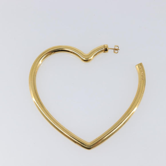 BALENCIAGA Heart Pierce Metal Gold Tone Auth bs36916