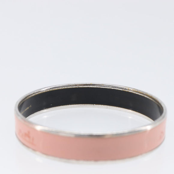 HERMES Bangle Metal Pink Auth bs36918