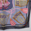 HERMES Carre 90 Scarf ""LES MU SEROLLES"" Silk Light Blue Auth bs36919-10