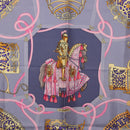 HERMES Carre 90 Scarf ""LES MU SEROLLES"" Silk Light Blue Auth bs36919-6