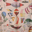 HERMES Carre 90 Scarf ""LES FOLIES DU CIEL"" Silk Pink Auth bs36920-6