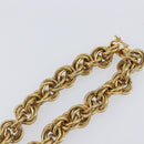 CELINE Necklace Metal Gold Auth bs36921-10