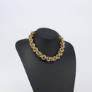 CELINE Necklace Metal Gold Auth bs36921-15