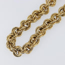 CELINE Necklace Metal Gold Auth bs36921-8