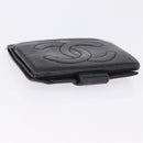 CHANEL Wallet Leather 3 Set Black CC Auth bs36923-14