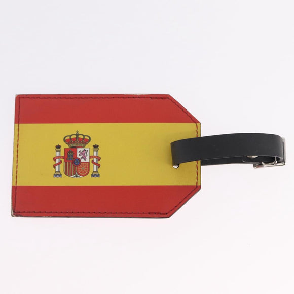 LOUIS VUITTON Porto Address Charm Leather 2 Set Red Blue LV Auth bs36927