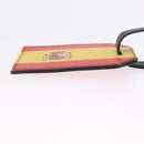 LOUIS VUITTON Porto Address Charm Leather 2 Set Red Blue LV Auth bs36927-12