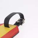 LOUIS VUITTON Porto Address Charm Leather 2 Set Red Blue LV Auth bs36927-14