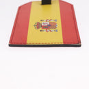 LOUIS VUITTON Porto Address Charm Leather 2 Set Red Blue LV Auth bs36927-15