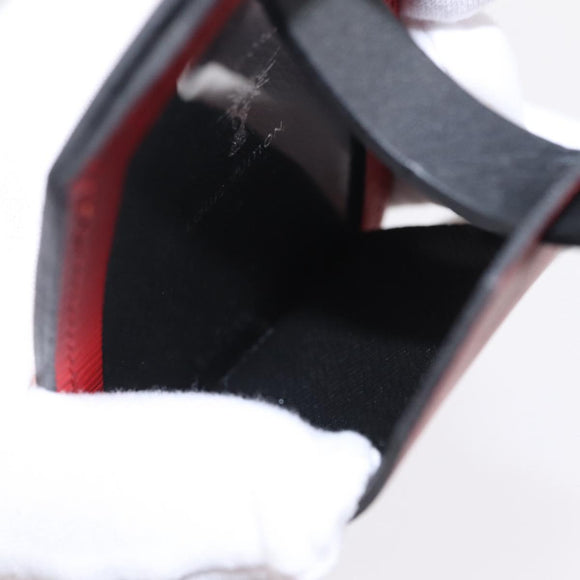 LOUIS VUITTON Porto Address Charm Leather 2 Set Red Blue LV Auth bs36927