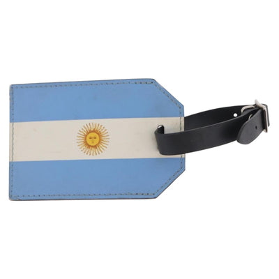 LOUIS VUITTON Porto Address Charm Leather 2 Set Red Blue LV Auth bs36927 - 0