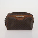 CELINE Macadam Canvas Shoulder Bag PVC Leather 3 Set Brown Auth bs36930-10