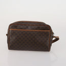 CELINE Macadam Canvas Shoulder Bag PVC Leather 3 Set Brown Auth bs36930-11