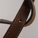 CELINE Macadam Canvas Shoulder Bag PVC Leather 3 Set Brown Auth bs36930-15