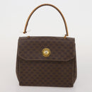 CELINE Macadam Canvas Shoulder Bag PVC Leather 3 Set Brown Auth bs36930-18