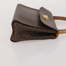 CELINE Macadam Canvas Shoulder Bag PVC Leather 3 Set Brown Auth bs36930-20