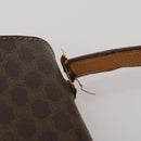 CELINE Macadam Canvas Shoulder Bag PVC Leather 3 Set Brown Auth bs36930-23