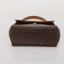 CELINE Macadam Canvas Shoulder Bag PVC Leather 3 Set Brown Auth bs36930-24