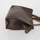 CELINE Macadam Canvas Shoulder Bag PVC Leather 3 Set Brown Auth bs36930-4