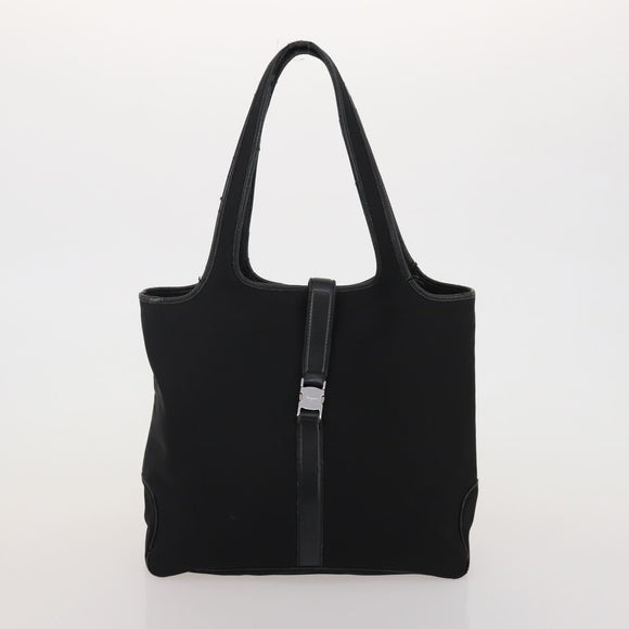 Salvatore Ferragamo Shoulder Bag Nylon Canvas Felt 4 Set Black Auth bs36931