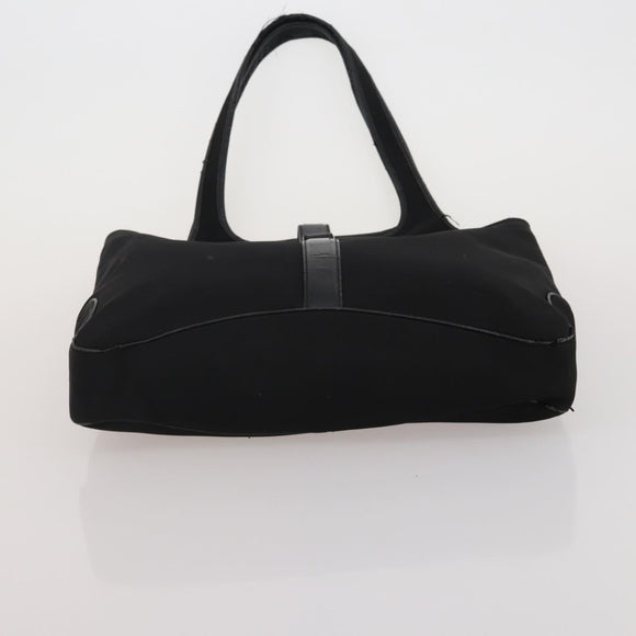 Salvatore Ferragamo Shoulder Bag Nylon Canvas Felt 4 Set Black Auth bs36931