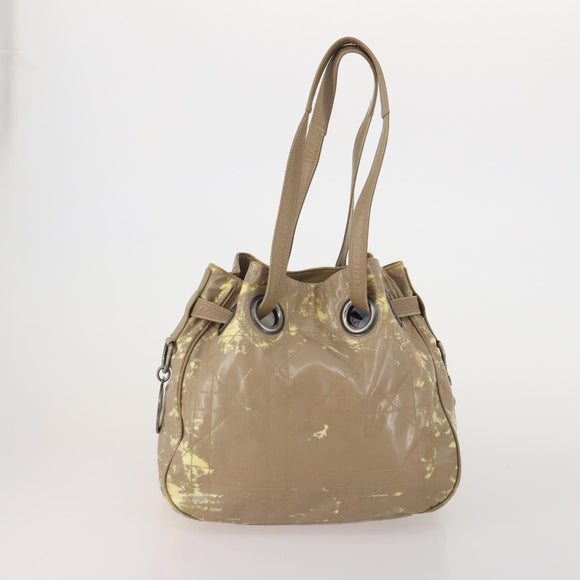 Christian Dior Shoulder Bag Nylon PVC Canvas 2 Set Brown Auth bs36932
