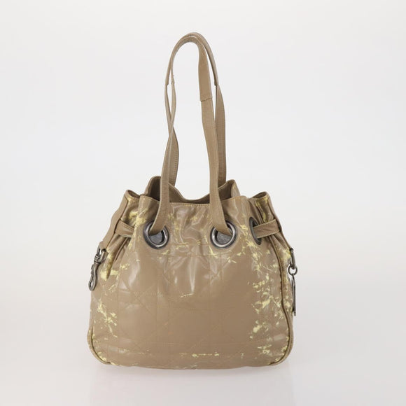 Christian Dior Shoulder Bag Nylon PVC Canvas 2 Set Brown Auth bs36932
